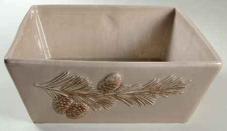 Winter Cabin 10" Square Serving Bowl