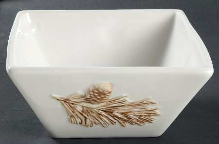 Winter Cabin Square Soup/Cereal Bowl