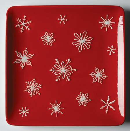 Tree Lot Square Salad Plate