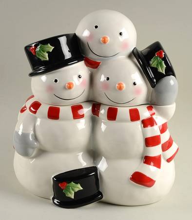 Tree Lot Figural Cookie Jar & Lid