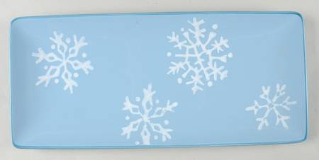 Winter's Frost 14" Rectangular Serving Platter