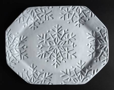 Winter's Frost 16" Octagonal Serving Platter