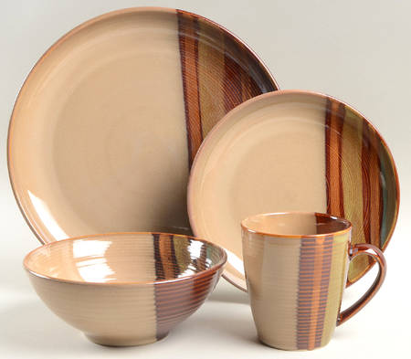 Alpha Brown 4 Piece Place Setting