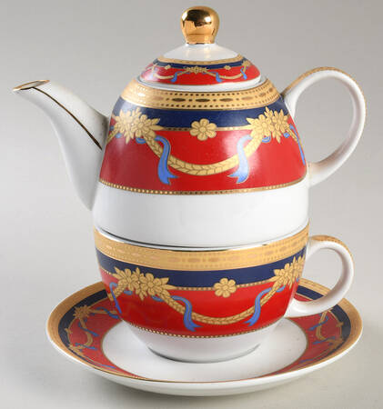 SZE5 Individual Teapot & Lid with Cup & Saucer