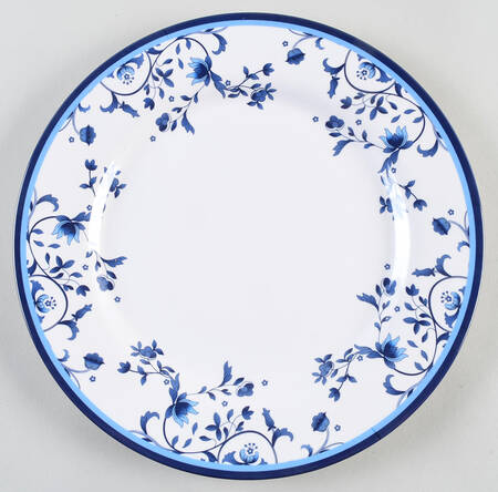 Blue Portofino Melamine Dinner Plate