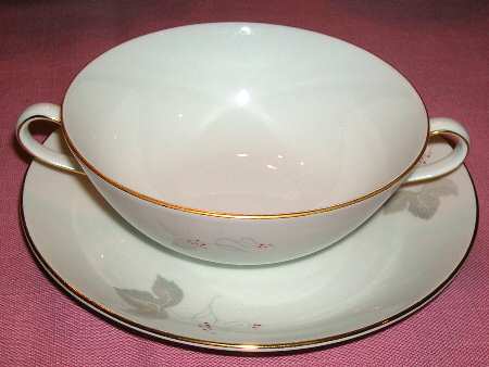 SLT437 Flat Cream Soup Bowl & Saucer Set