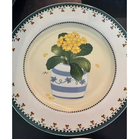 Potted Primrose Salad Plate