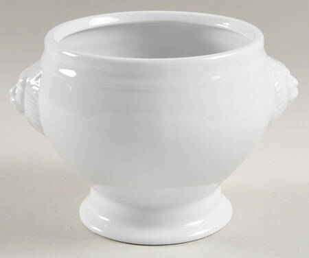 Blanc Lion Bowl (Lion Head Handles)