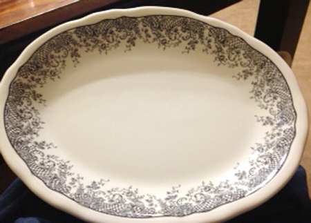 SHO374 11" Oval Serving Platter
