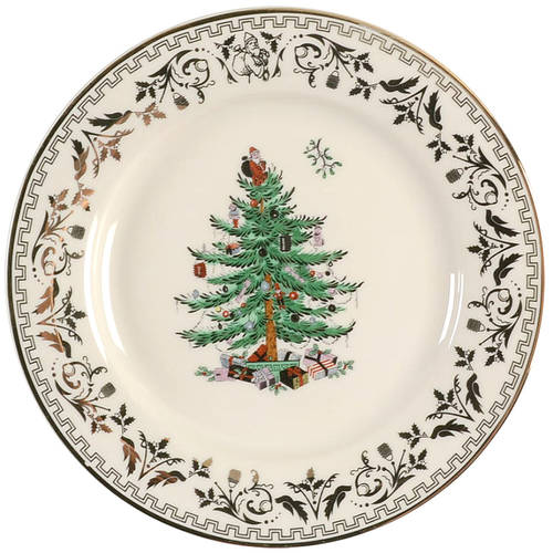 Christmas Tree Gold Collection Salad Plate