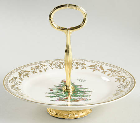Christmas Tree Gold Collection 6" - 7" Tidbit (from Salad Plate) HC