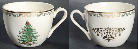 Christmas Tree Gold Collection Flat Cup