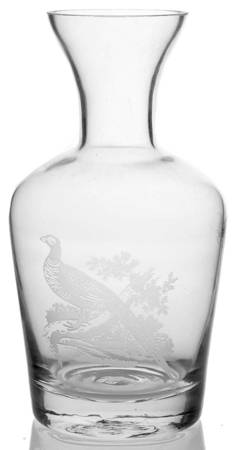 Glen Lodge Pheasant Glassware Carafe, No Lid