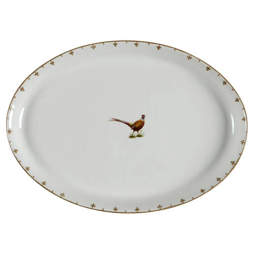 Glen Lodge Pheasant 12" Oval Serving Platter