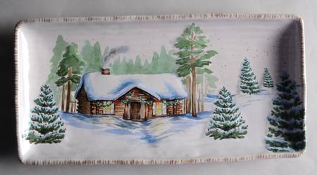 Winter White 14" Bread Tray