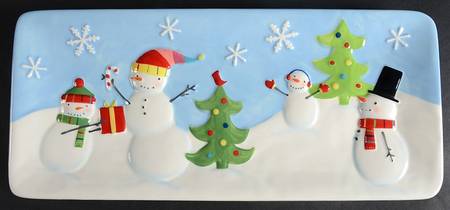 Oh What Fun 14" Rectangular Tray by St Nicholas Square