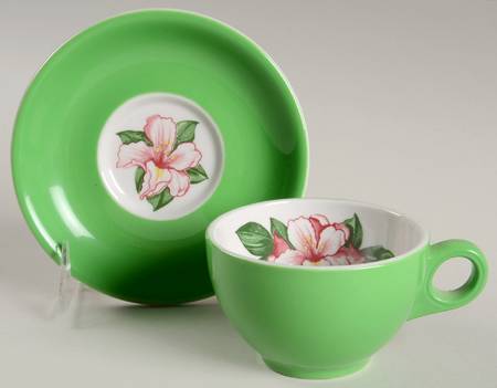 SHO377 Flat Cup & Saucer Set