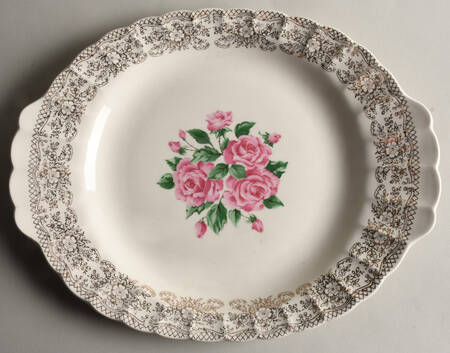 China Bouquet 13" Oval Serving Platter