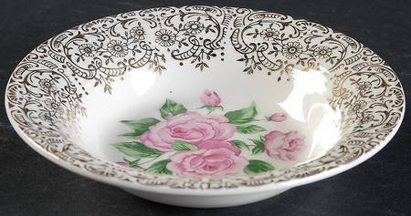 China Bouquet Rim Fruit/Dessert (Sauce) Bowl