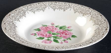 China Bouquet Rim Soup Bowl