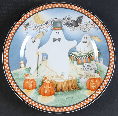 Spooky Town Salad Plate