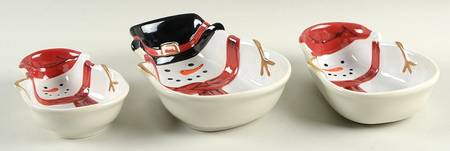 Yuletide (3 Piece) Figural Nesting Bowl Set