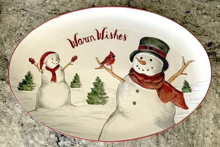 Yuletide 19" Oval Serving Platter