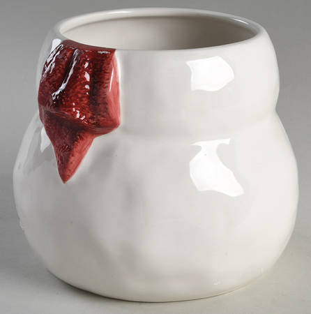 Yuletide Figural Cookie Jar No Lid