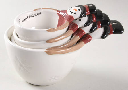 Yuletide Measuring Cup Set (1 Cup,1/2 Cup,1/3 Cup,1/4 Cup)