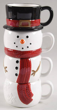 Yuletide Stacking Mug - Set of 4