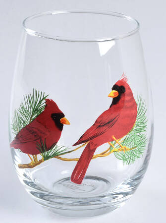 Yuletide Glassware Stemless Wine