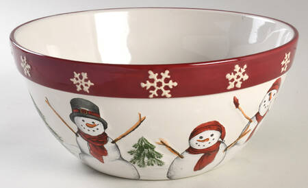 Yuletide 10" Large Salad Serving Bowl