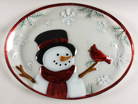 Yuletide 16" Oval Serving Platter