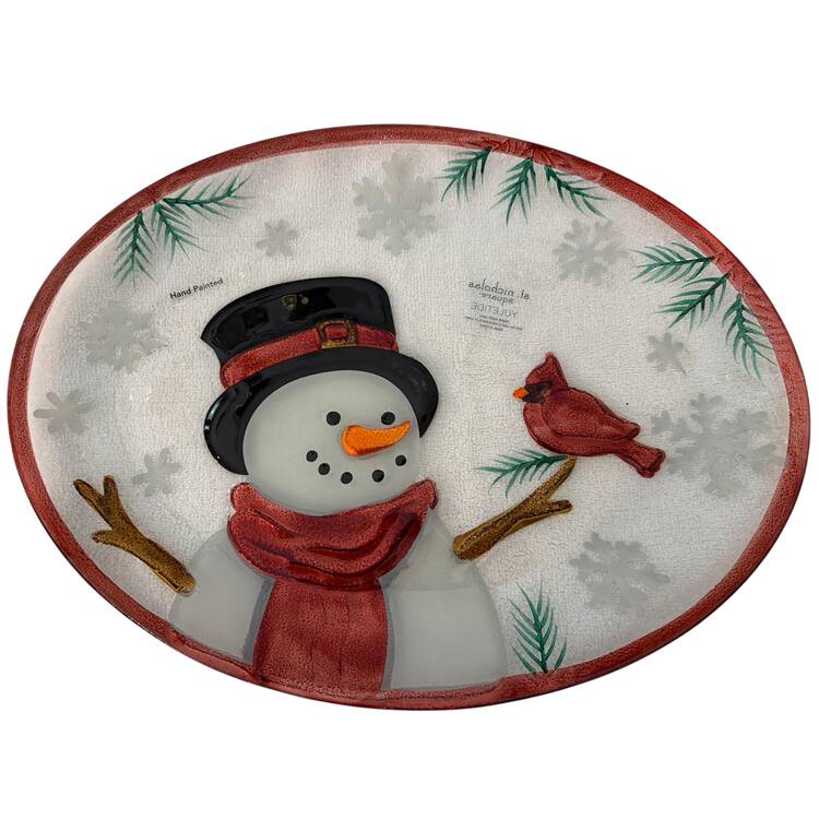 Yuletide 16" Oval Glassware Platter
