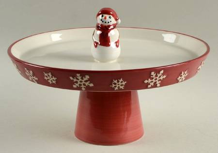 Yuletide 10" Round Pedestal Tray