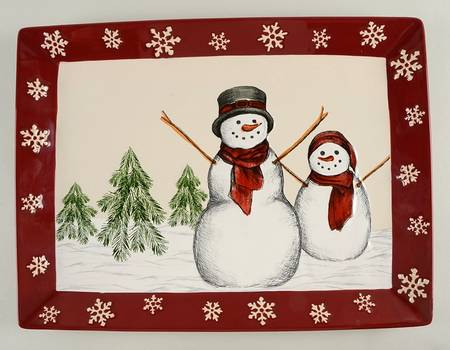 Yuletide 16" Rectangular Serving Platter