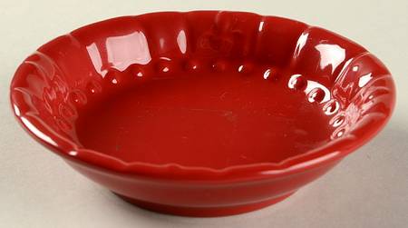 Fleur de Lis Ruby Individual Dip Dish