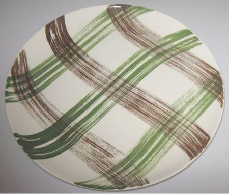 Scots Clan Green & Brown Dinner Plate