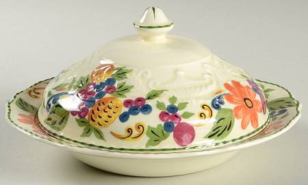 Harvest (Adam Antique) Muffin Dish & Lid