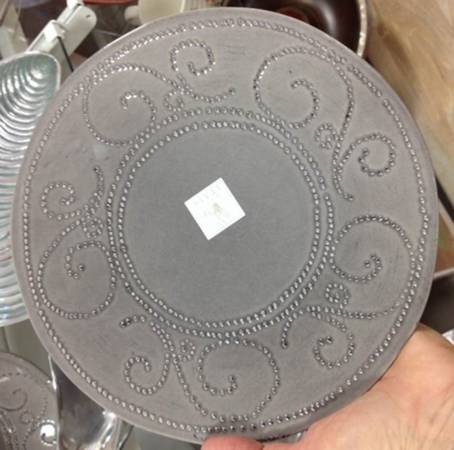SWZ1 Gray Salad Plate