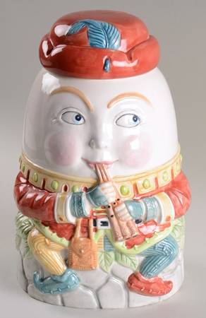 Mother Goose Cookie Jar & Lid