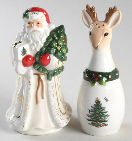 Christmas Tree Figural Salt & Pepper Set