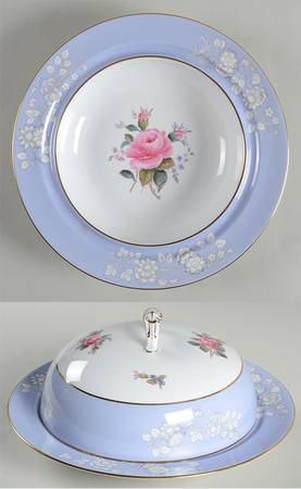 Maritime Rose Blue (Border Decal) by Spode