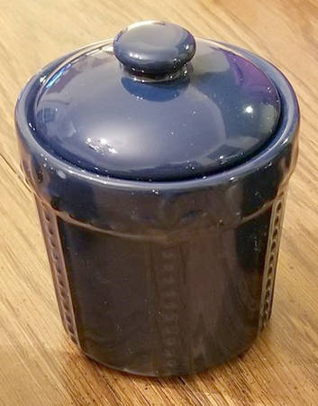 Sorrento Indigo Sugar Bowl & Lid