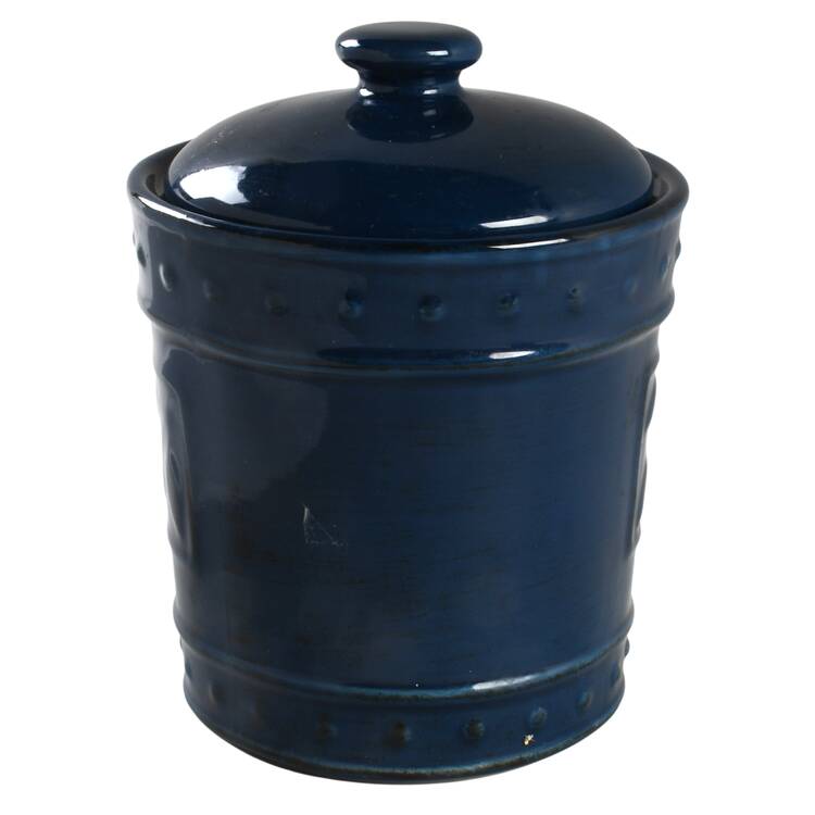 Sorrento Indigo Small Canister & Lid