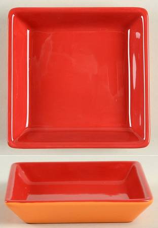 Summer Stripe Individual Square Dip Dish