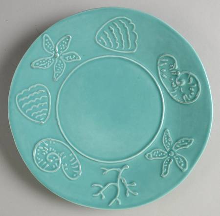 SWZ7 Aqua Green Salad Plate by Sweet Ceramics (La Ceramica d'Italia)