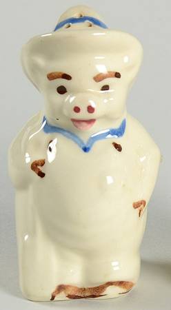 Farmer Pig Individual Figural Pepper Shaker