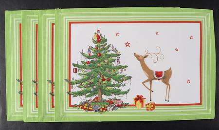 Christmas Jubilee Cloth Placemat - Set of 4