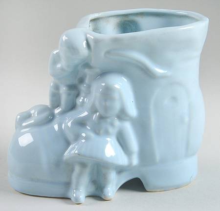 Planters Blue Children on Shoe Planter